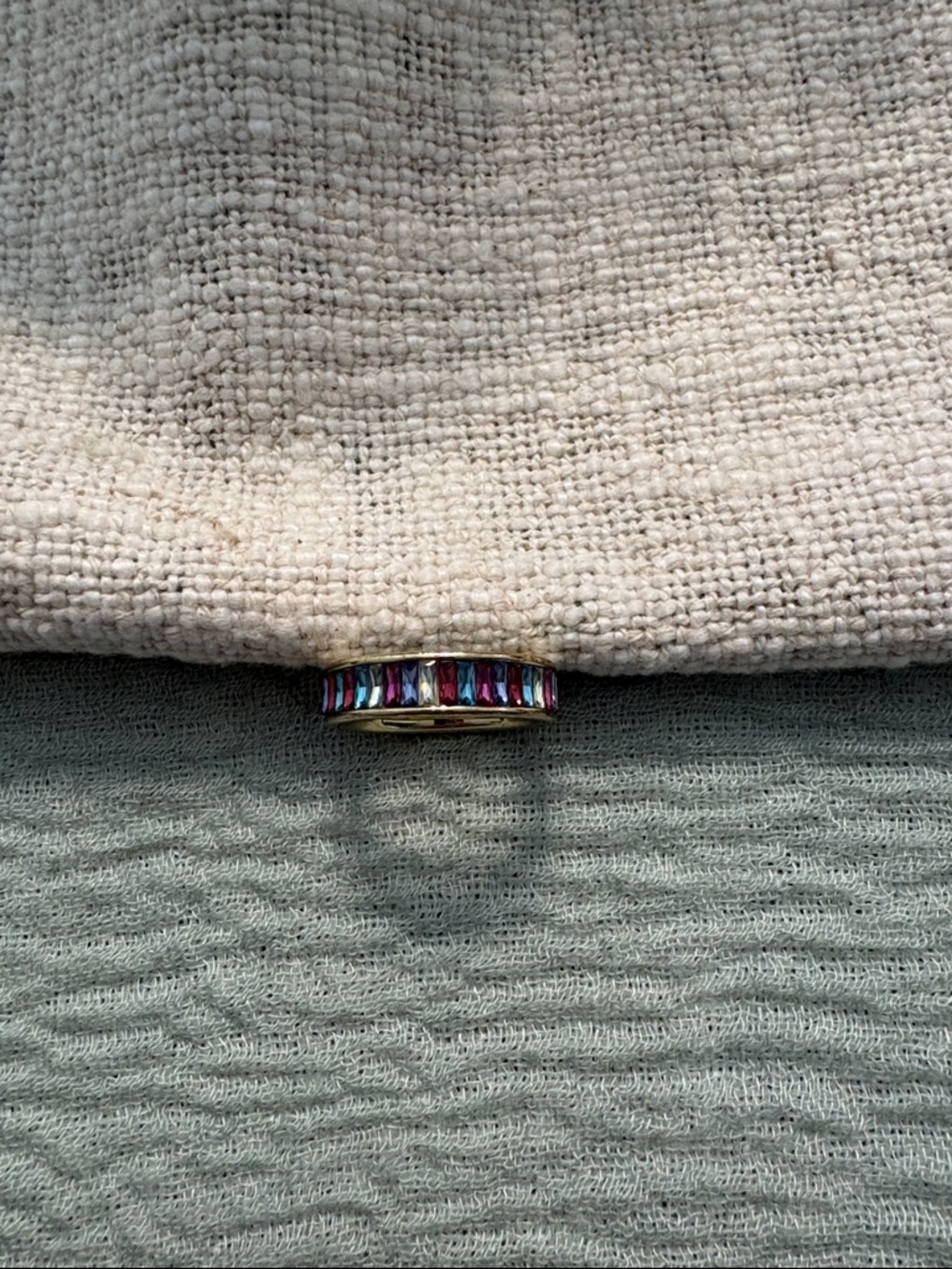 Kendra Scott Multicolor Baguette CZ Eternity Band